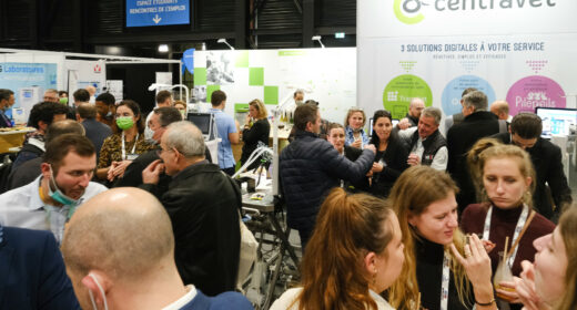 forte affluence sur le stand centravet